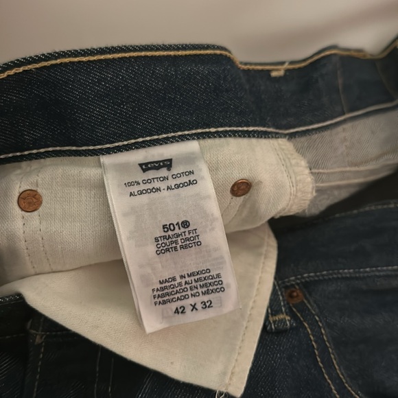 Levi’s Men’s 501XX Straight Fit Jeans Button Fly Size W42 L32 - Picture 11 of 13